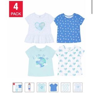 Pekkle Kids' 4-pack Tee, Summer or Earth